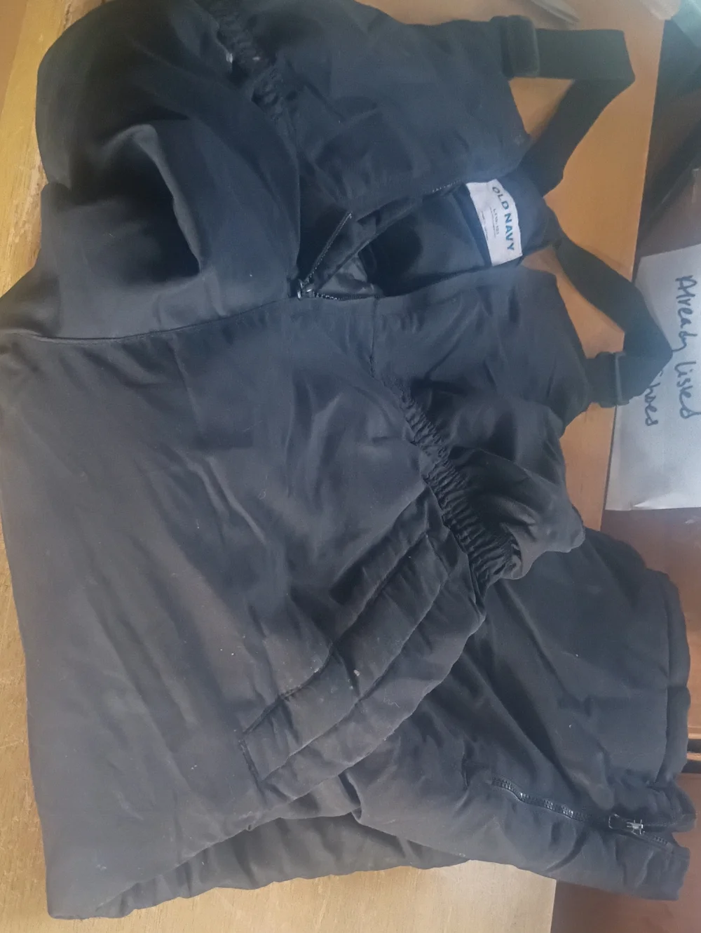 Old Navy Black Kids Snow Overalls - Insulated Bib Pants